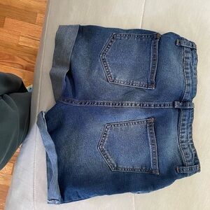 Dark Blue Jean Shorts. Size 14Y